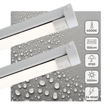 2 PACK - LED's Light LED licht balk 150 cm voor binnen - Armatuur inclusief LED TL buis - 2520 lm