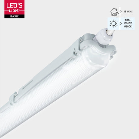 LED Vochtbestendig armatuur 150cm - 2880 lumen - 24W - Daglichtwit 6500K - IP65 - Inclusief LED buis - 2 stuks