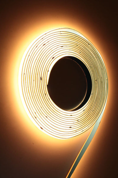 COB LEDstrip warmwit 2700K 5 meter, 24V DC, 8W/m