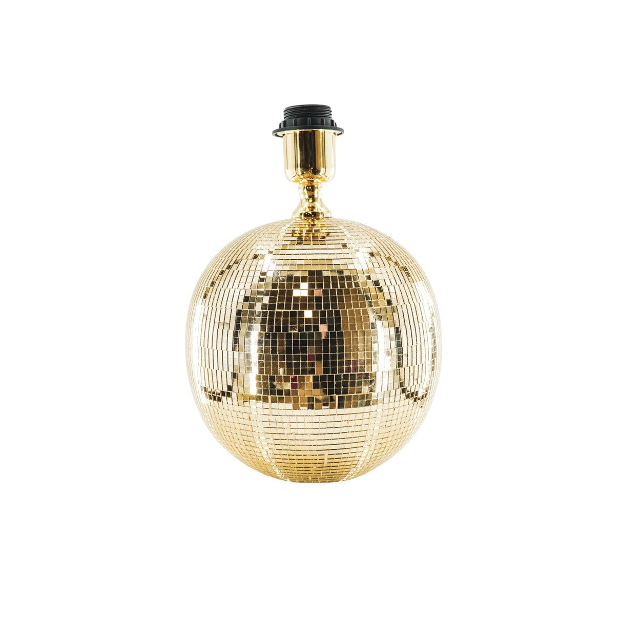Tischlampe - Discokugel - Glas - Gold - 20x20cm