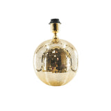 Tischlampe - Discokugel - Glas - Gold - 20x20cm