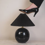 Tischlampe - Discokugel - Glas - Schwarz - 20x20cm