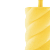 Tischlampe - Gedrehter Speck - Keramik - Gelb - E27 - 12x12x28cm