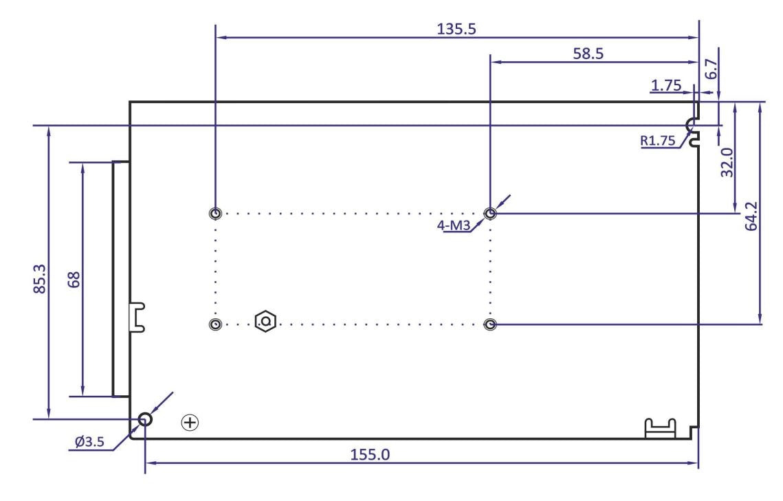 LED driver 12 Volt DC - 12.5A | 150 Watt | IP20 - binnenshuis