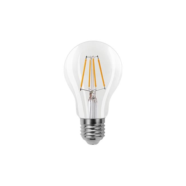 Leuchtmittel E27 3-stufig dimmbar | A60 LED 6W=60W Halogenbeleuchtung | Klarglas - warmweißes Filament 2700K