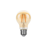 Light bulb E27 3-step dimmable | A60 LED 6W=60W halogen lighting | amber glass - warm white filament 2700K