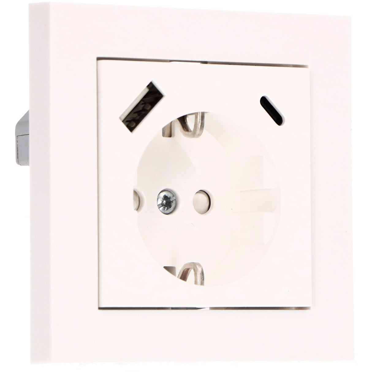 ProCharge Wall Socket with USB-C and USB Fast Chargers - Universal - White - RAL9010 