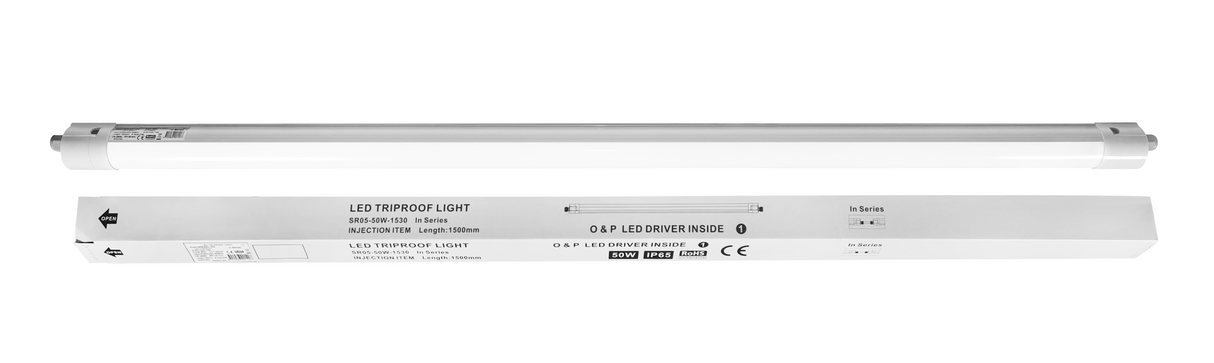 LED Tri-proof Armatuur 1200mm 5400lm 20W-36W - Koelwit 4000K - Koppelbaar - IP65 IK10 - 9 stuks - 230V