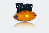 LED ovale gelbe Markierungsleuchte mit Halterung | 12-24V | 1,5mm.2 Stecker | MV-5870A