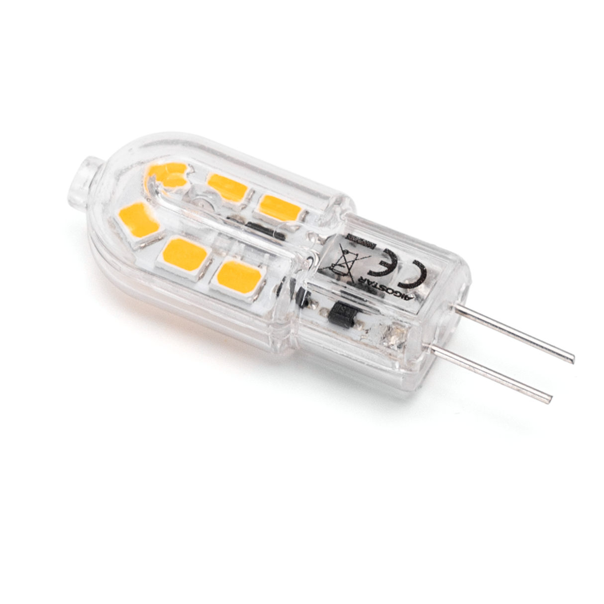 G4 steeklampje warmwit | LED spotje 1.3W~130Lm=13W | 3000K 12V DC