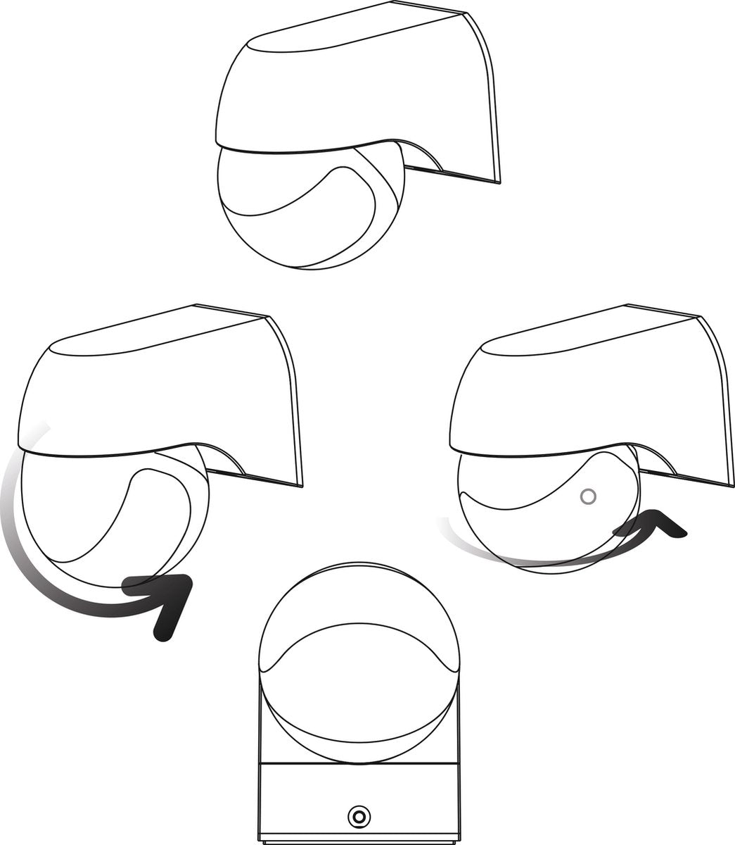 PIR-Bewegungsmelder – 12 m Reichweite – 180° Erfassungswinkel – Schutzart IP54 – Für den Innen- und Außenbereich geeignet – 2000 W