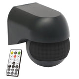 LED-Bewegungsmelder mit Fernbedienung (2-in-1) – erkennt Dämmerung und Bewegung – Schwarz