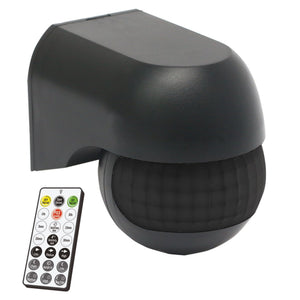 LED's Light 2-in-1 Bewegingsmelder met Afstandsbediening - Detecteert schemer en beweging - Zwart