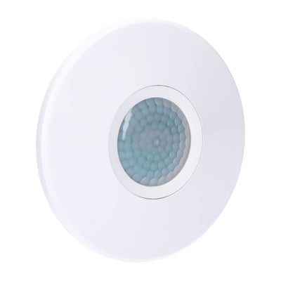 Rilevatore di movimento da soffitto PIR 360° - Sensore di movimento e di luce diurna - Portata di 6 metri - 300W LED - IP20
