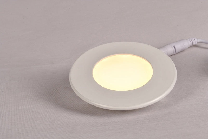 Recessed spotlight - downlighter round Ø 83mm | LED 3W=24W halogen lamp | cut-out Ø 62mm | warm white 3000K