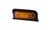 Bernsteinfarbene LED-Begrenzungsleuchte mit Halterung | 12-24V | 50cm Kabel | MV-4050A