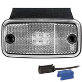 LED marker light white | 12-36v | 0.75mm². connector | M10MV-660W