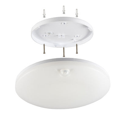 LED Ceiling Lamp 1600 lumens - 18W - Warm white 3000K - Motion sensor - IP54 - Ø30cm