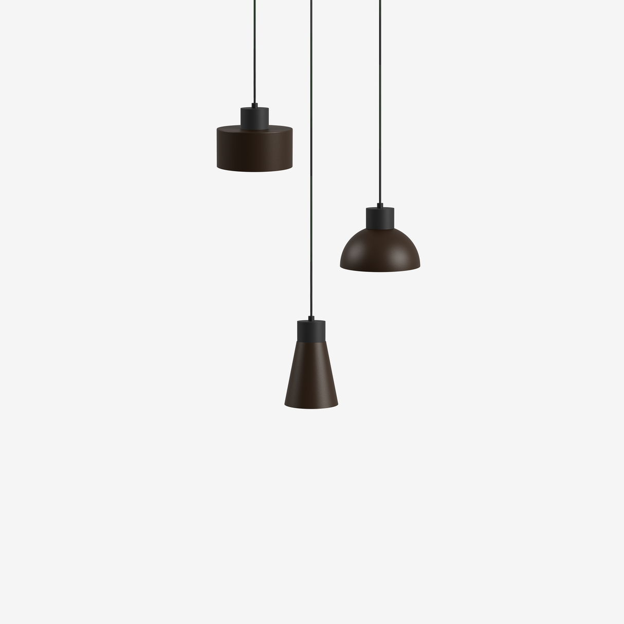 Switch 3L - Cacao - Pendelleuchte - 11 Farben, 12 Schirme