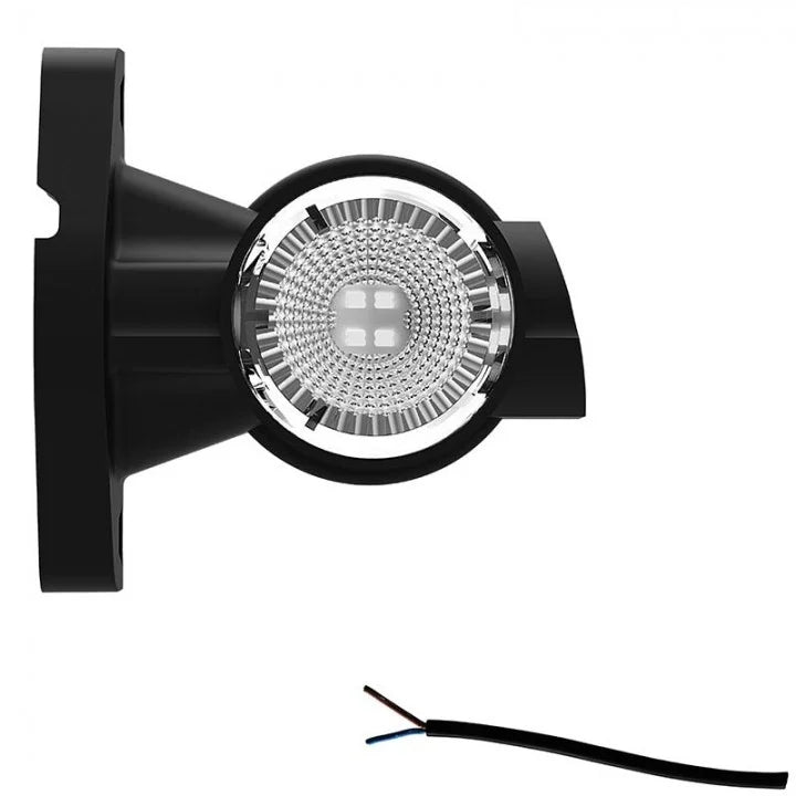 Links | LED-Breitenleuchte | kurzer Stiel | 12-24V | 20cm Kabel | M10BV-901RWA