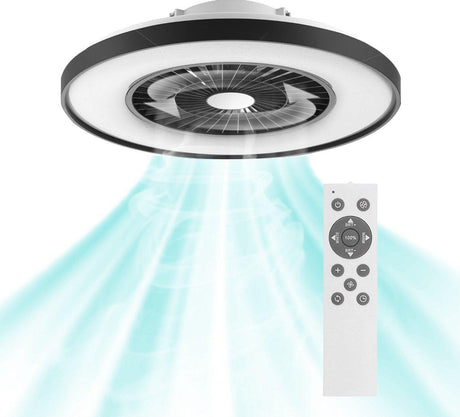 3D Air Plafondlamp met Ventilator 60cm - Full room luchtcirculatie - Zomer & Winterstand – Licht en kleurtemperatuur instelbaar
