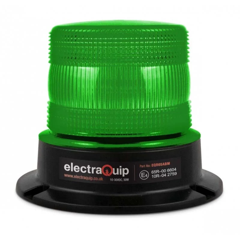 LED Flits Zwaailamp Groen R65 10/30V