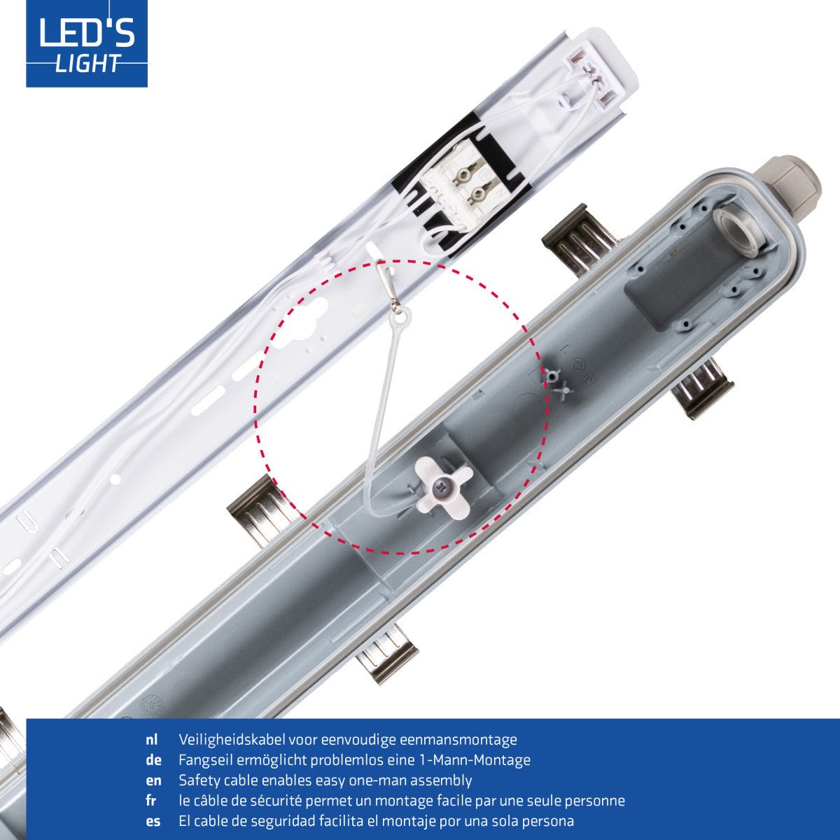 LED's Light Complete LED TL lamp met LED buis 120 cm - Binnen en buiten - 2130 lm - 1x11,5W - 4000K
