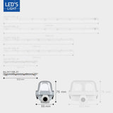 LED's Light Complete LED TL lamp met LED buis 60 cm - Binnen en buiten - 1100 lm - 1x6W