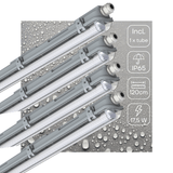 4 PACK - LED's Light LED TL armatuur 120 cm compleet met LED TL buis - 2160lm