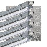 4 PACK - LED's Light LED TL armatuur 150 cm compleet met LED TL buis - 2880lm