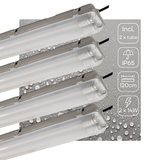 4 PACK - LED's Light LED TL licht balk met sensor 120 cm - Bewegingssensor en nachtsensor - Waterdicht - 4200 lm