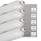 4 PACK - LED's Light Pro LED TL armatuur compleet 120 cm - Waterdicht - 4640 lm