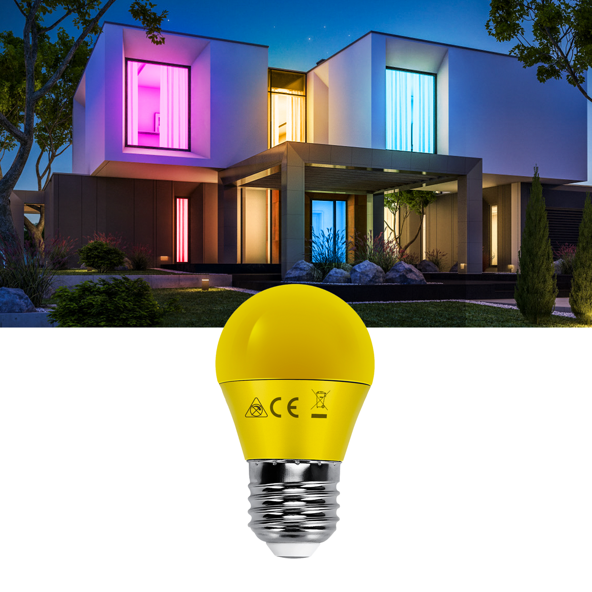 G45 ball bulb 5 pieces | E27 LED lamp 4W=30W incandescent lamp | yellow light