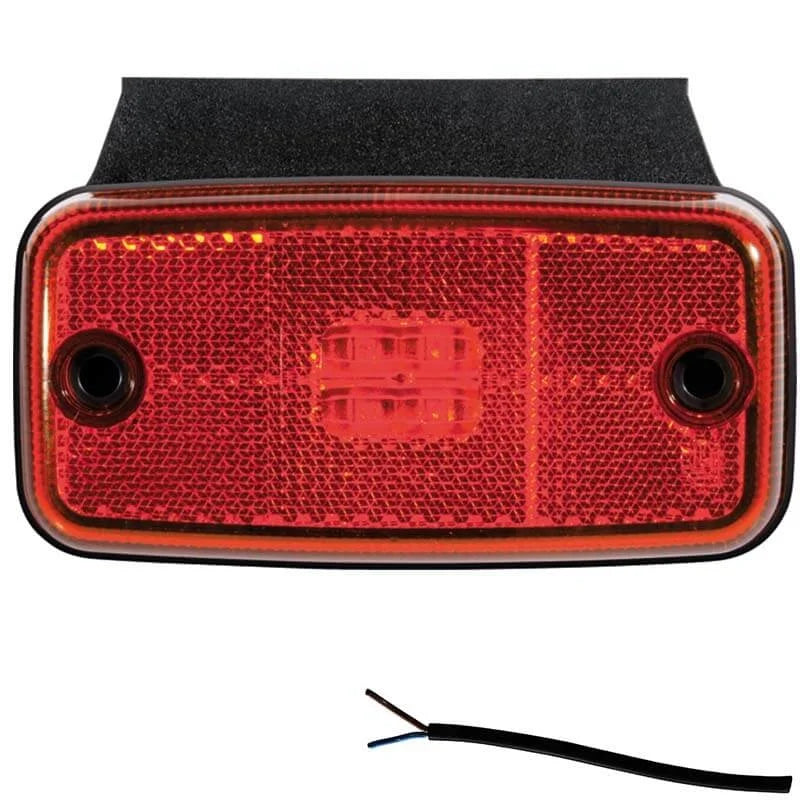 Rote LED-Begrenzungsleuchte | 12-36V | 50cm Kabel |