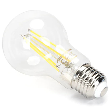 Incandescent lamp E27 dimmable daylight white | A60 LED 6W~600Lm=51W halogen lighting | clear glass - 6500K