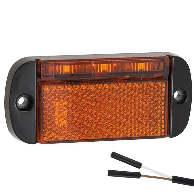 LED-Begrenzungsleuchte gelb | 12-24 V | 2-poliger Stecker | 44AMEB2P