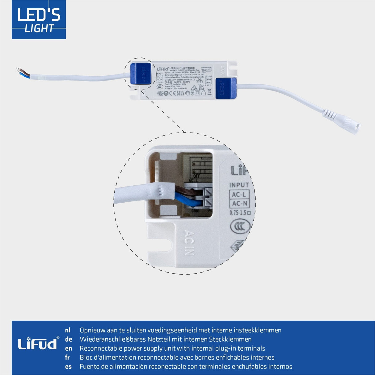 LED-Panel 60 x 60 cm – 40 W – 4000 Lumen – Kaltweiß 4000 K – Inkl. Treiber – 4er-Pack