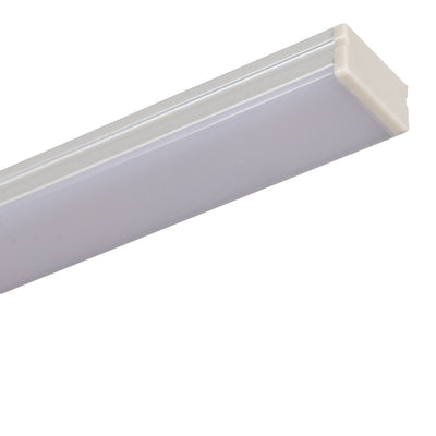 LED Cable Duct Aluminum - White - 800mm - Stair Lighting - 15 pieces