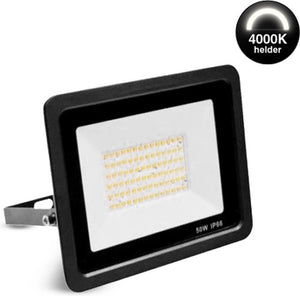 LED Breedstraler 2 stuks 50W 4000K Helder wit IP66 5000 lumen Kantelbaar