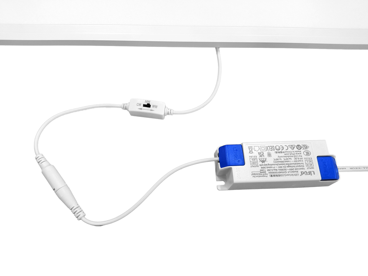 LED Paneel 600x600 28W - 3640-3920 Lumen - 3CCT schakelbaar warmwit-koelwit-daglichtwit - UGR<19 Back-lit - doos 8 stuks