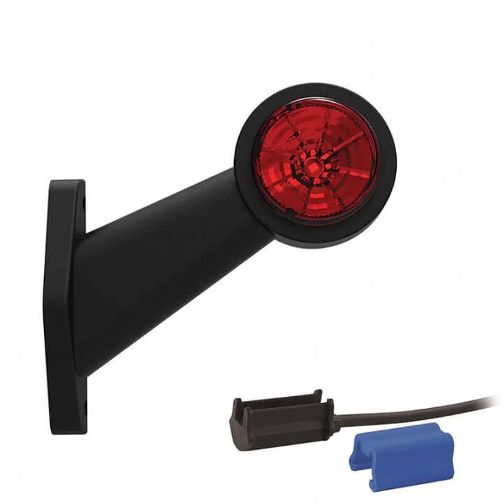 Right | LED position lamp | angled stem | 12-36V | 0.75mm² connector | M10BV-312RW