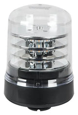 LED R65 Zwaailamp Amber/Transp 12/24V 3-Bouts B200