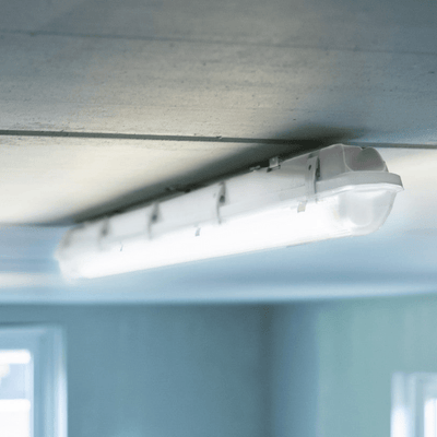 Plafoniera LED resistente all'umidità 6120 lumen - 33W - Bianco freddo 4000K - IP65 - IK08 - 150cm - 6 pezzi