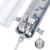 LED's Light LED TL dubbel armatuur 120 cm - Compleet met 2 LED TL buizen 120 cm - 4320lm