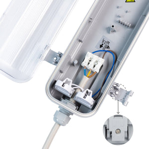 2er-Pack – LED-Leuchte, LED-TL-Doppelleuchte, 150 cm – Komplett mit 2 LED-TL-Röhren, 150 cm – 5760 lm
