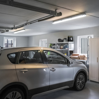 Feuchtigkeitsbeständige LED-Leuchte mit Mikrowellensensor, 150 cm – 3100 Lumen – 20 W – Kaltweiß 4000 K – Schutzart IP65 – 6 Stück