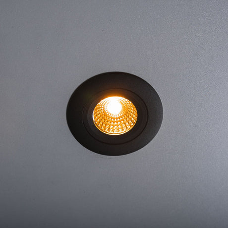 Faretto LED da incasso LED's Light Pro nero - Dim-to-Warm - Ø 68mm - Inclinabile - Luce bianca calda - CRI95 - Dimmerabile