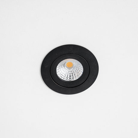 Faretto LED da incasso LED's Light Pro nero - Dim-to-Warm - Ø 68mm - Inclinabile - Luce bianca calda - CRI95 - Dimmerabile