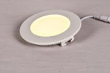 Inbouwspot - downlighter rond Ø 120mm | LED 6W=48W halogeenlamp | uitsparing Ø 105mm | warmwit 3000K