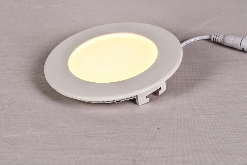 LED-Downlight rund | 120mm Durchmesser | 6 Watt Kaltweiß | 4000K | eingebaut 